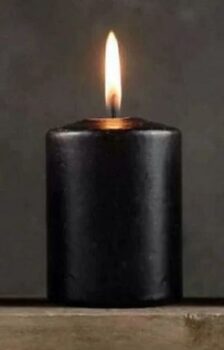 Черная восковая свеча для приворота